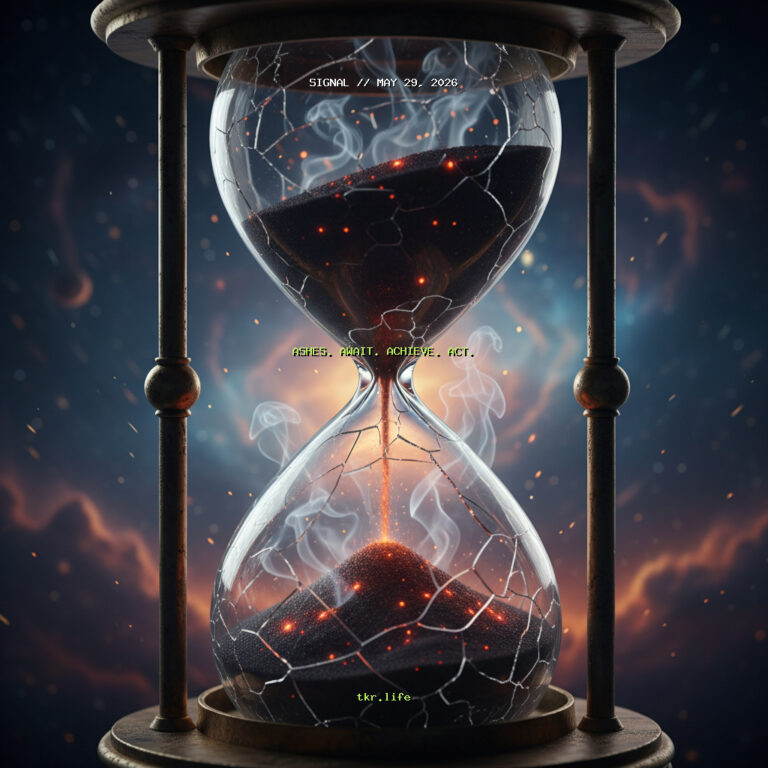 Signal: Ashes. Await. Achieve. Act.