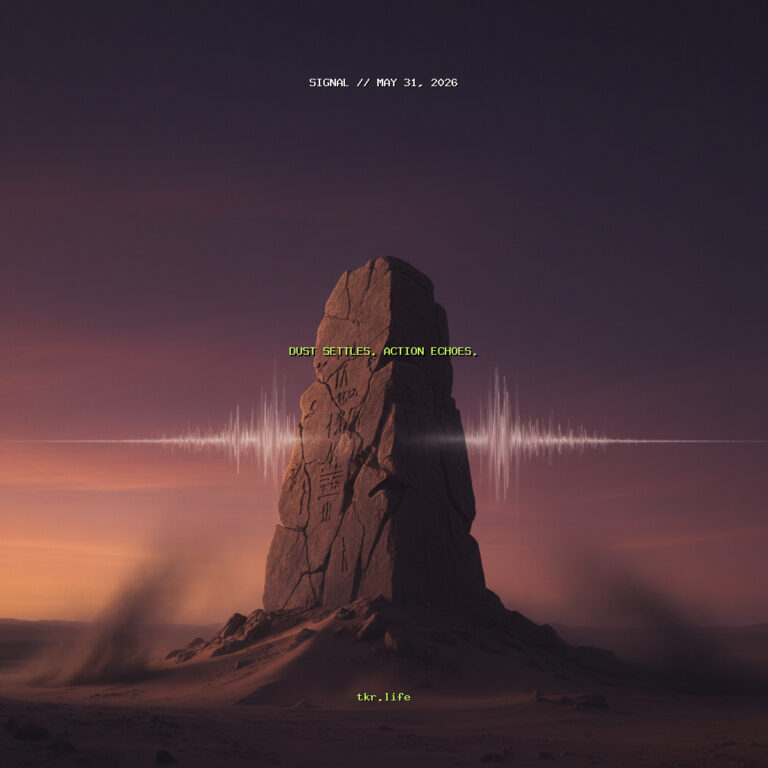 Signal: Dust Settles. Action Echoes.