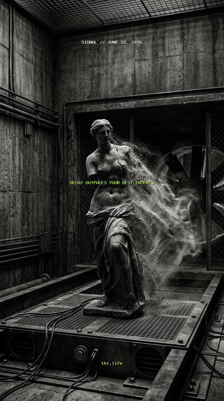 Signal: Decay outpaces your best intent.