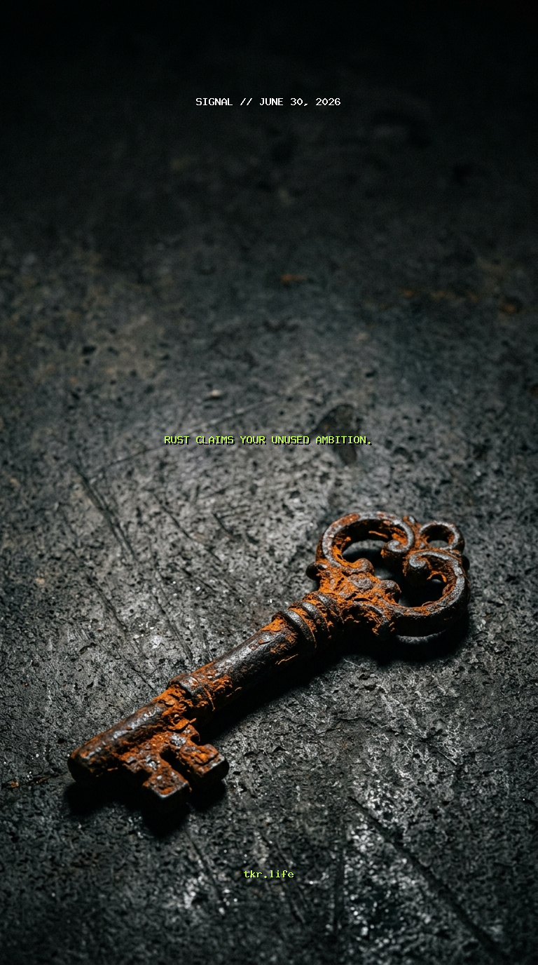 Signal: Rust claims your unused ambition.