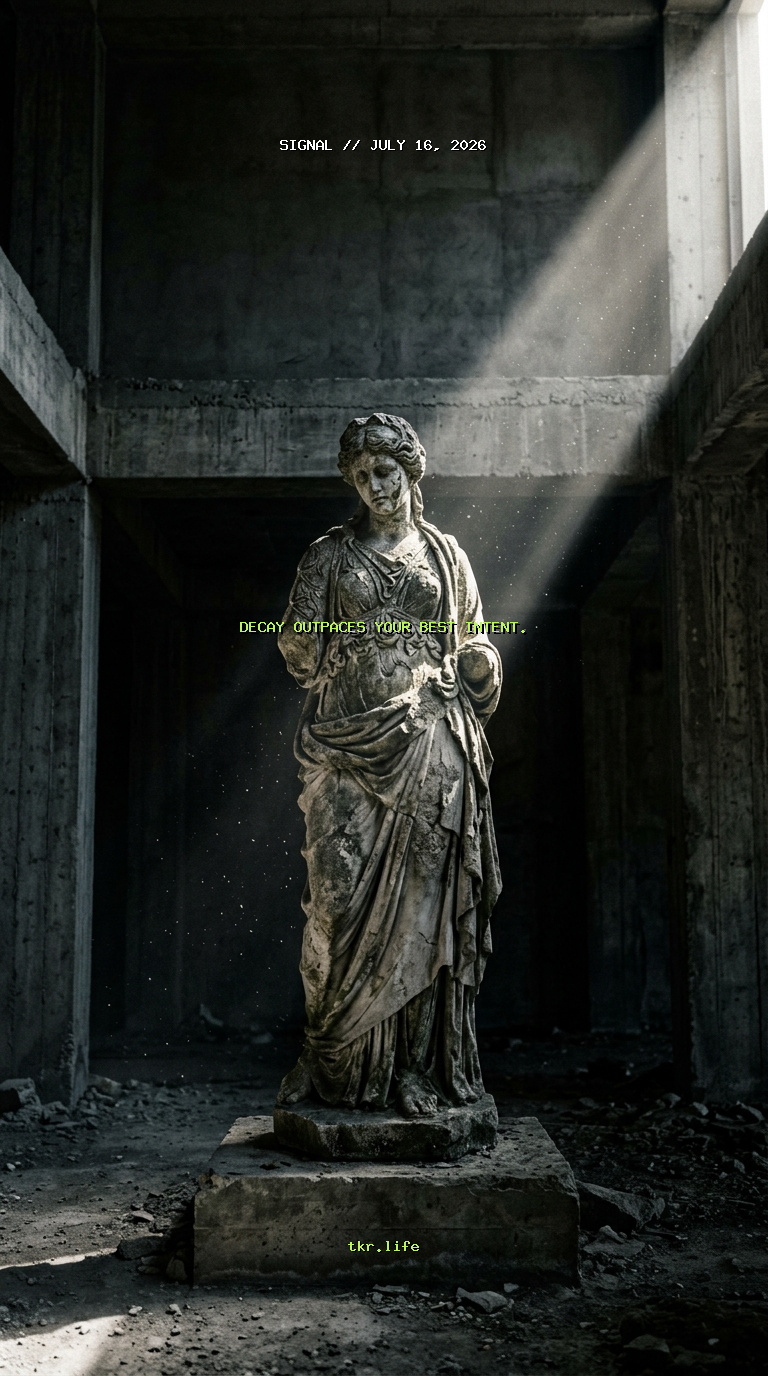 Signal: Decay outpaces your best intent.