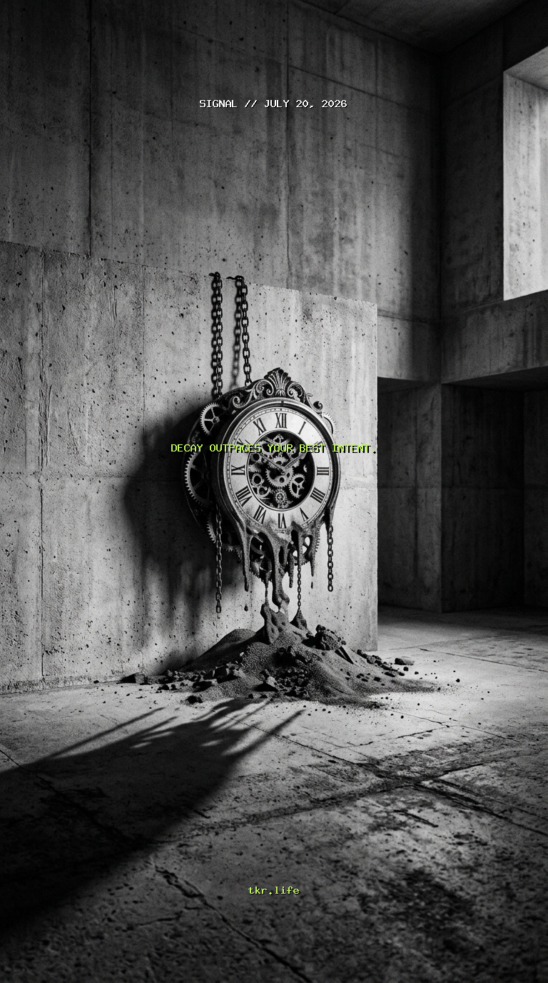 Signal: Decay outpaces your best intent.