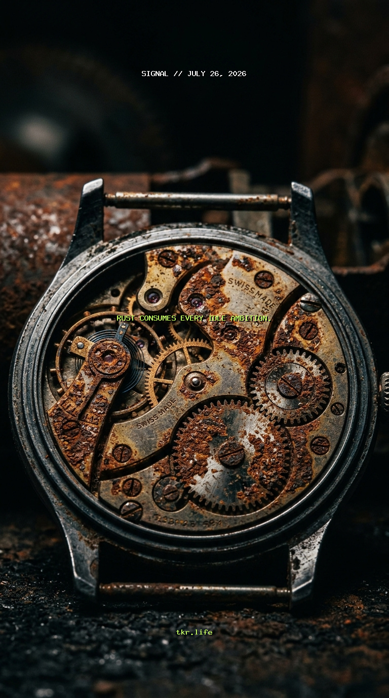 Signal: Rust consumes every idle ambition.