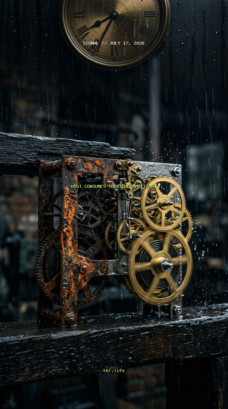 Signal: Rust consumes the idle ambition.