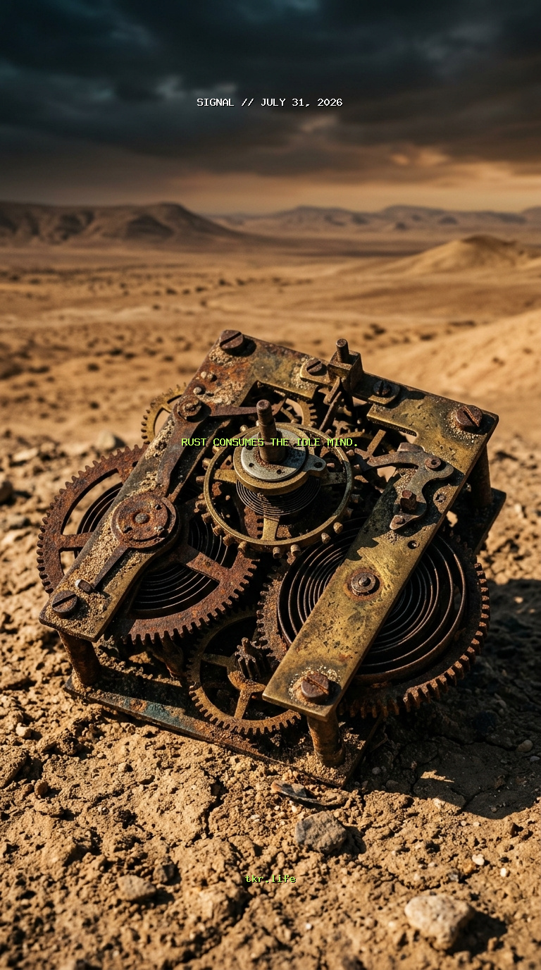 Signal: Rust consumes the idle mind.