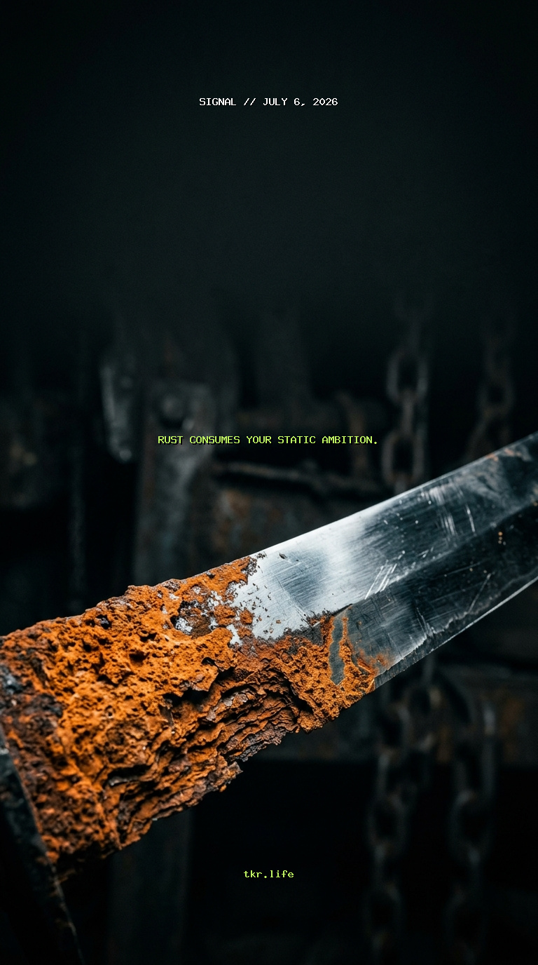 Signal: Rust consumes your static ambition.