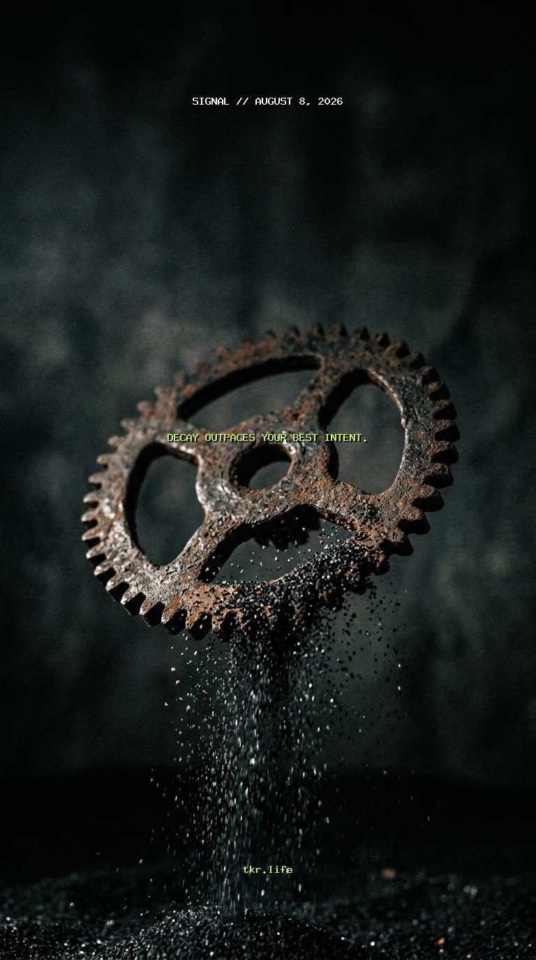 Signal: Decay outpaces your best intent.