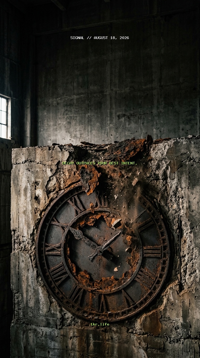 Signal: Decay outpaces your best intent.