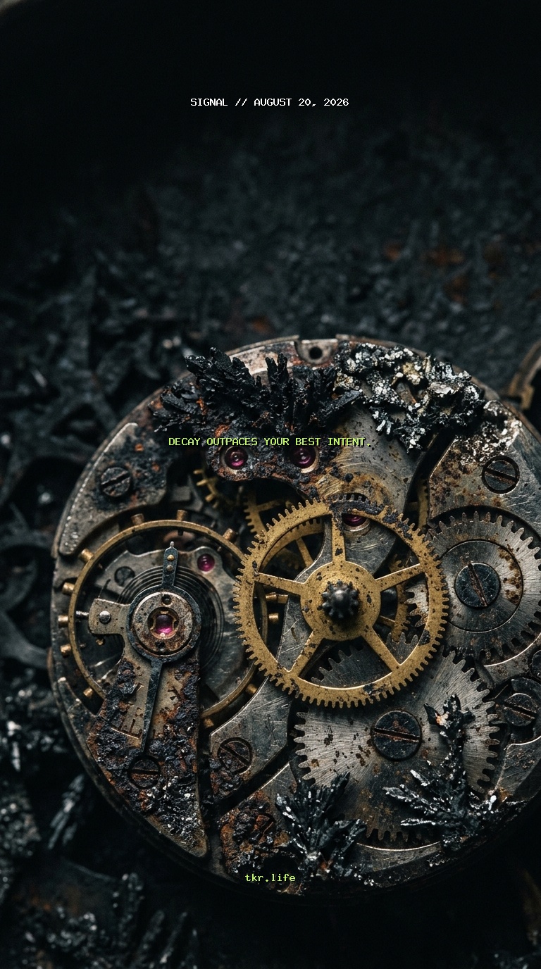 Signal: Decay outpaces your best intent.