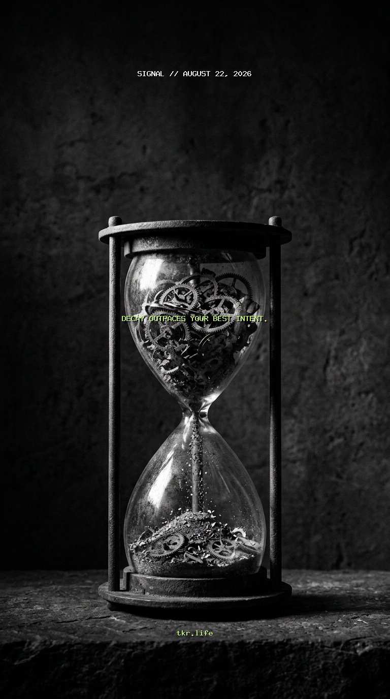 Signal: Decay outpaces your best intent.