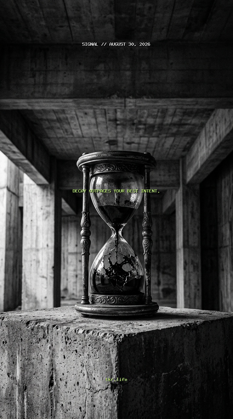 Signal: Decay outpaces your best intent.