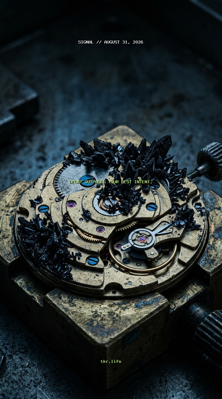 Signal: Decay outpaces your best intent.