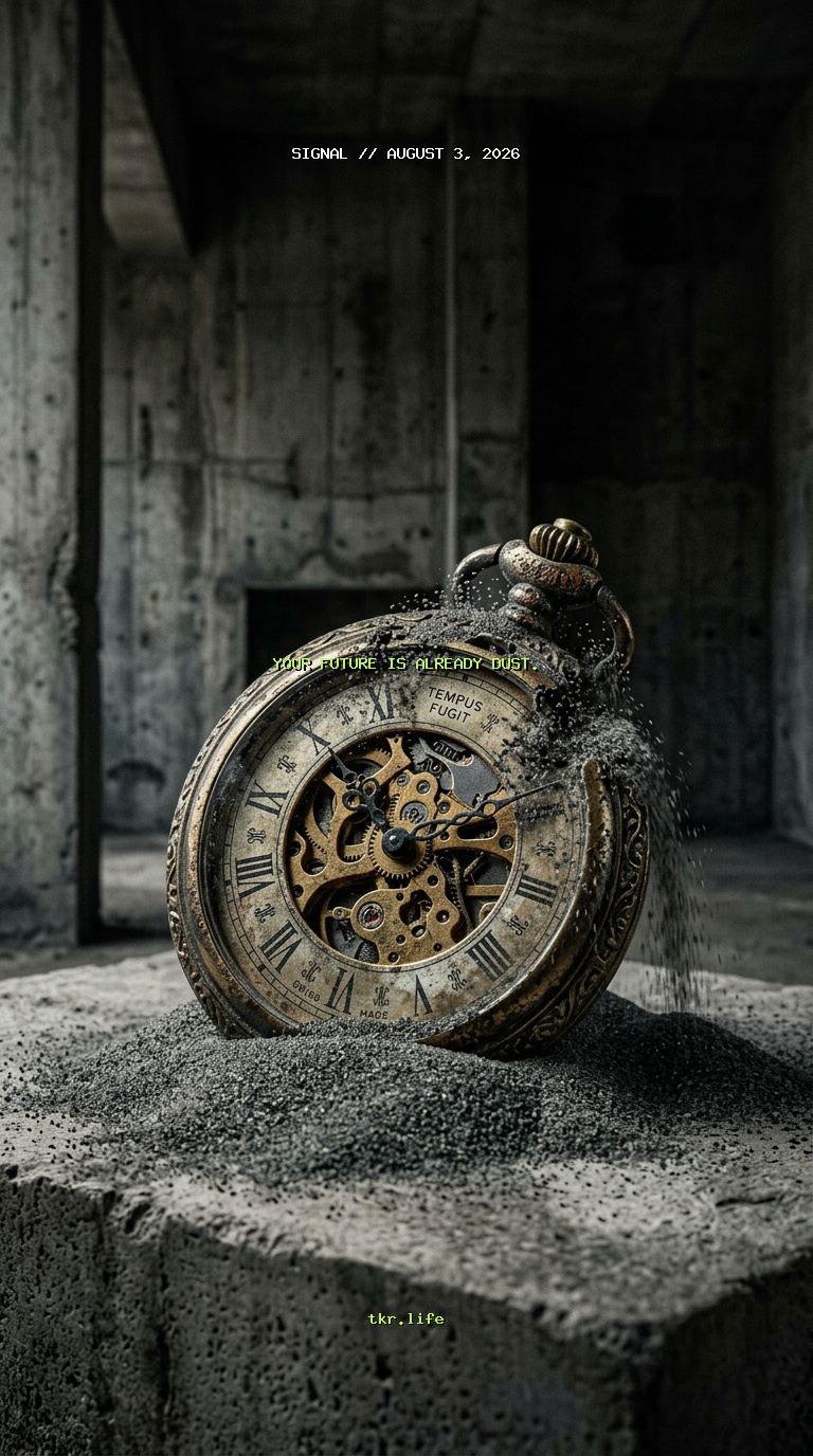 Signal: Your future is already dust.
