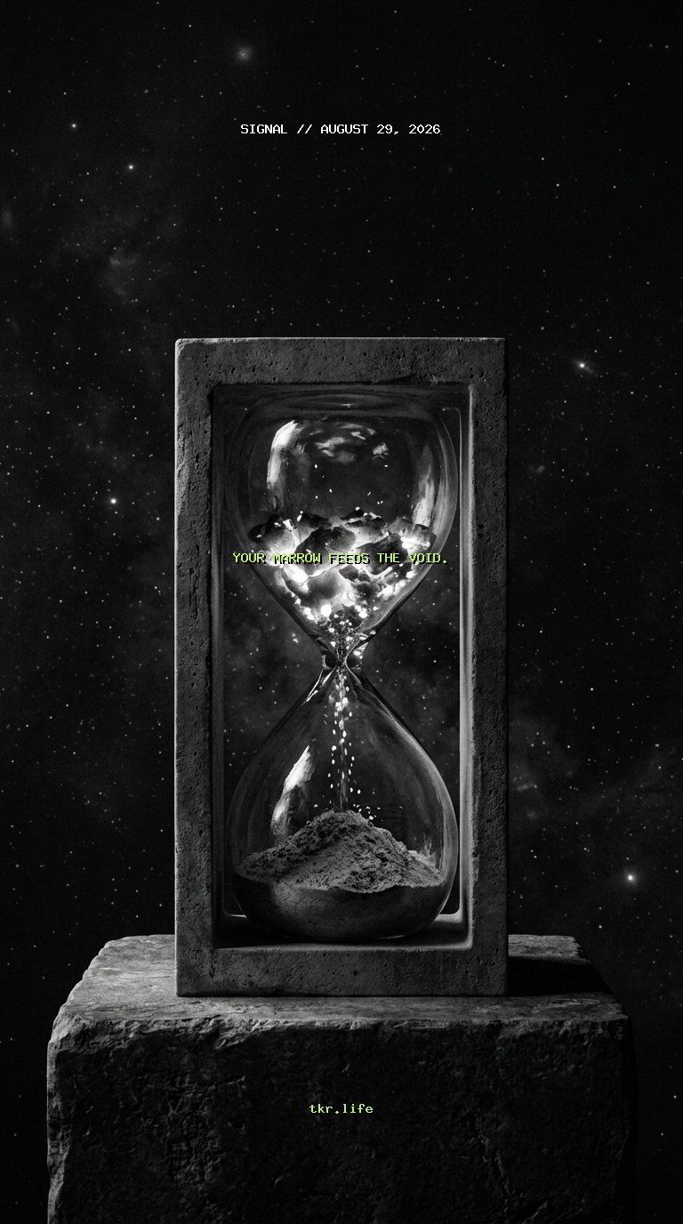 Signal: Your marrow feeds the void.