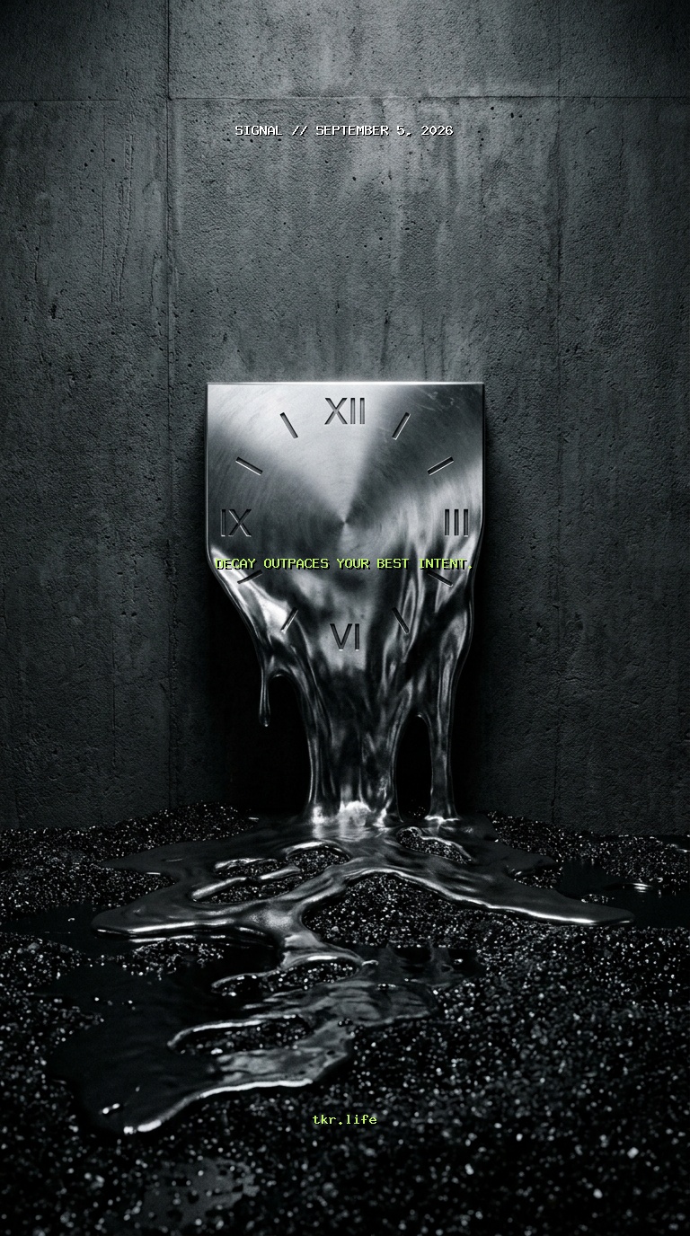 Signal: Decay outpaces your best intent.