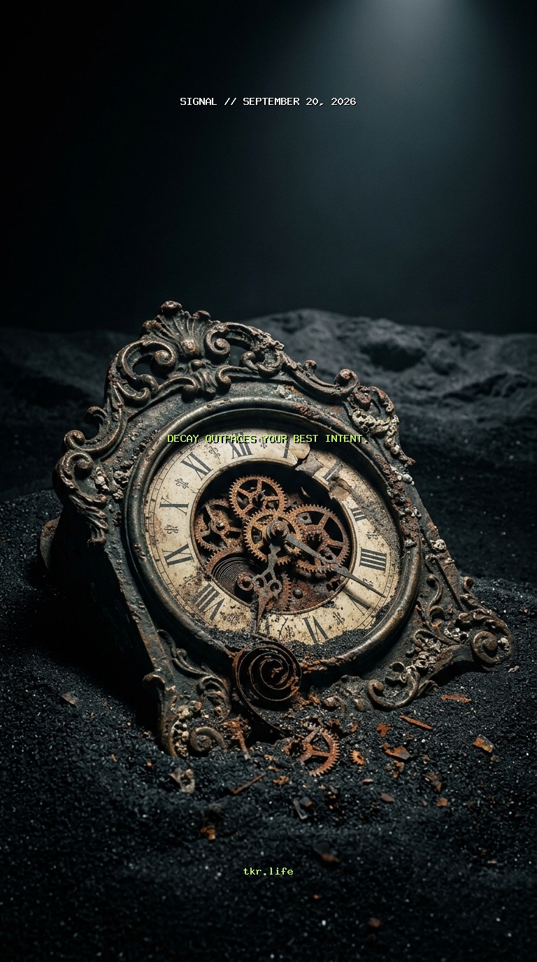 Signal: Decay outpaces your best intent.