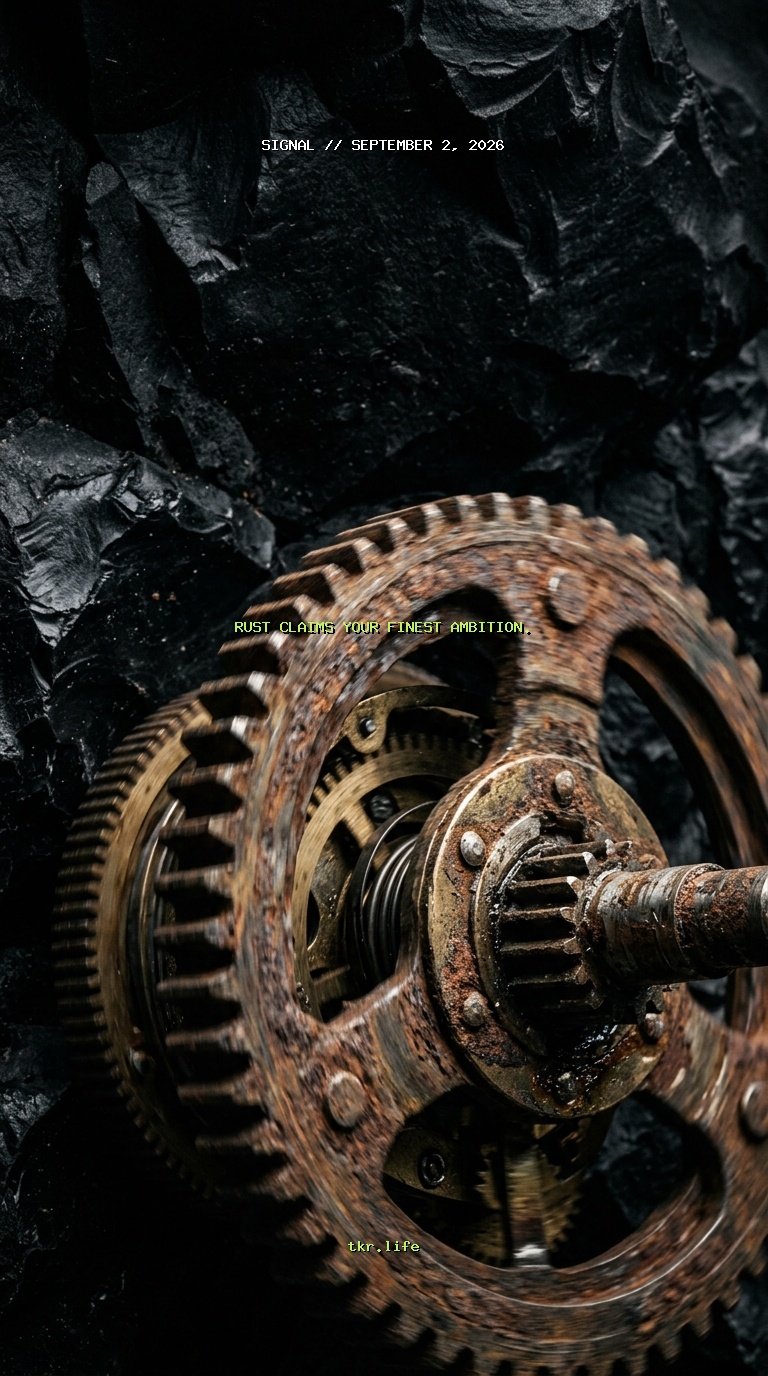 Signal: Rust claims your finest ambition.