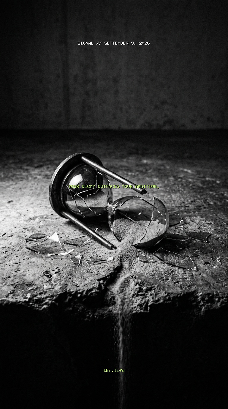 Signal: Your decay outpaces your ambition.