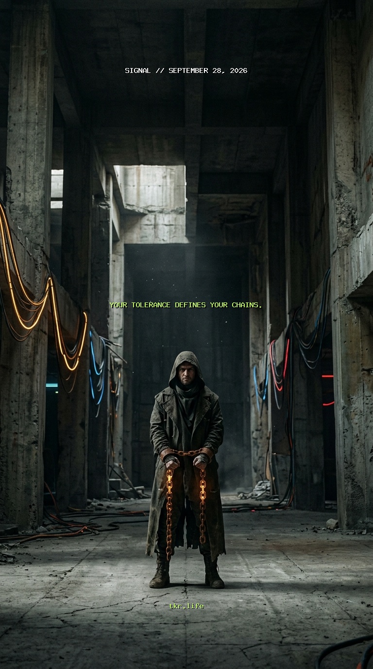 Signal: Your tolerance defines your chains.